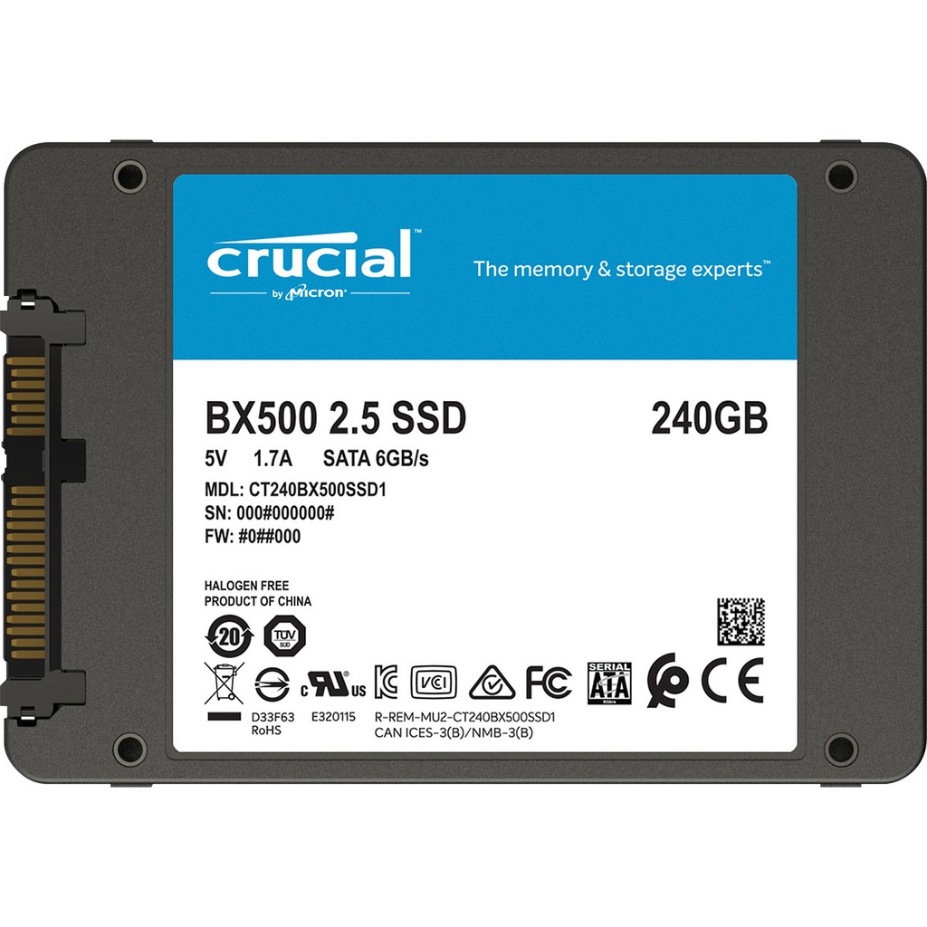 SSD  Crucial BX500 250Go
